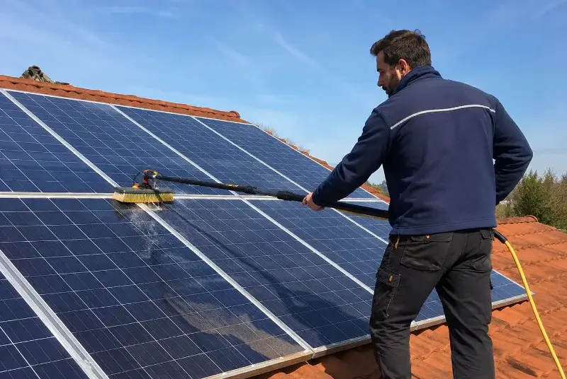Nettoyage et entretien de panneaux solaires à Vers